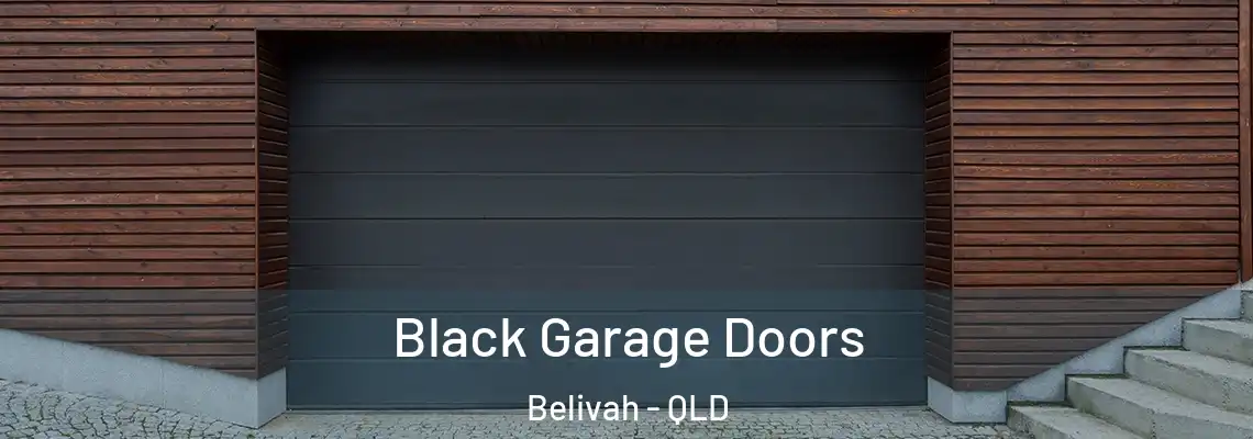  Black Garage Doors Belivah - QLD