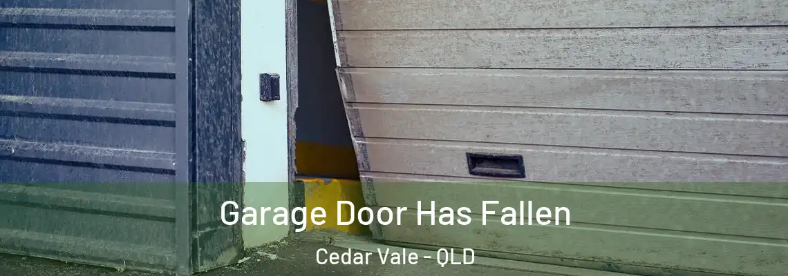 Garage Door Has Fallen Cedar Vale - QLD