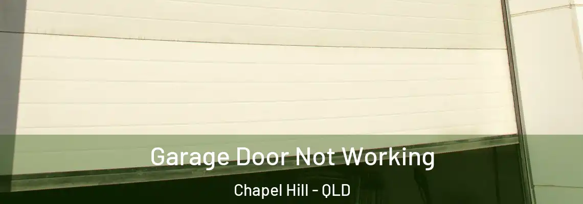  Garage Door Not Working Chapel Hill - QLD