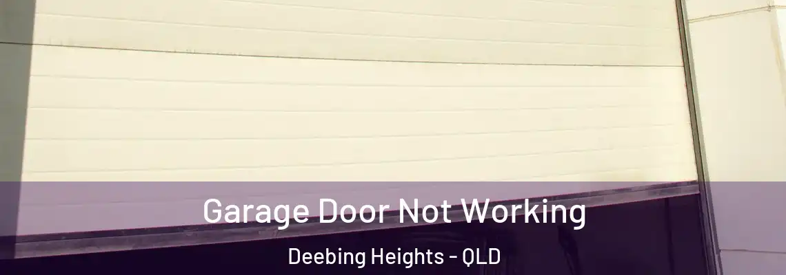 Garage Door Not Working Deebing Heights - QLD