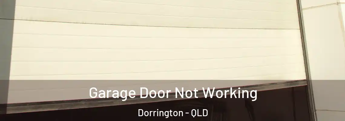 Garage Door Not Working Dorrington - QLD