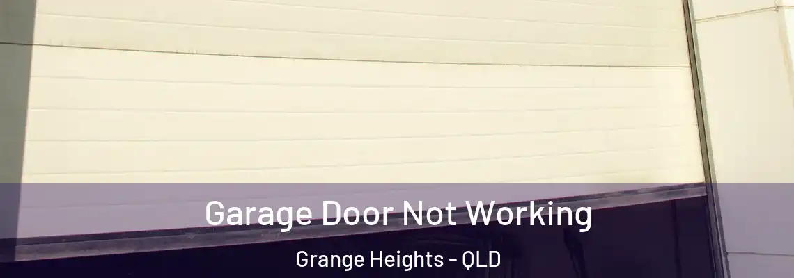 Garage Door Not Working Grange Heights - QLD
