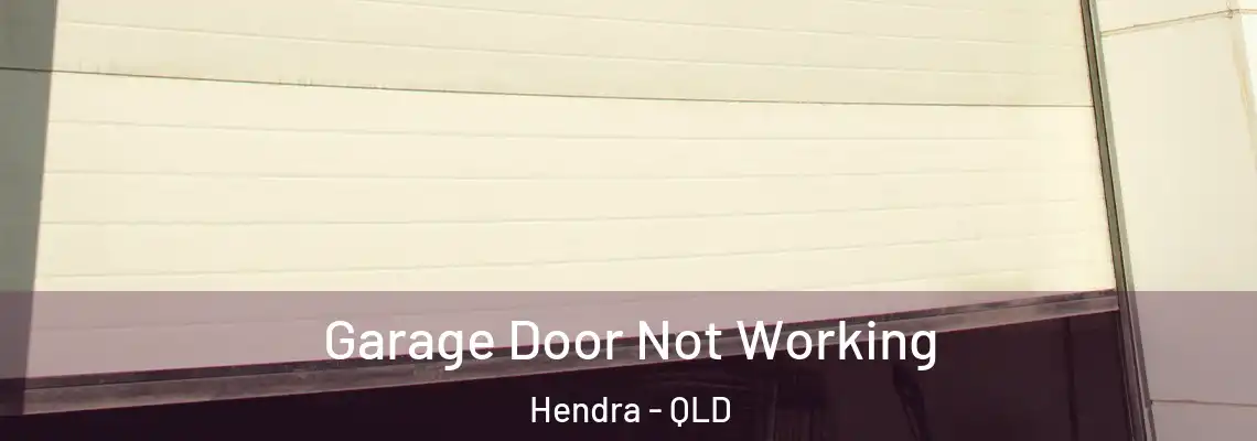 Garage Door Not Working Hendra - QLD