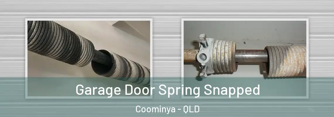 Garage Door Spring Snapped Coominya - QLD