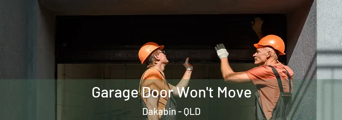Garage Door Won't Move Dakabin - QLD