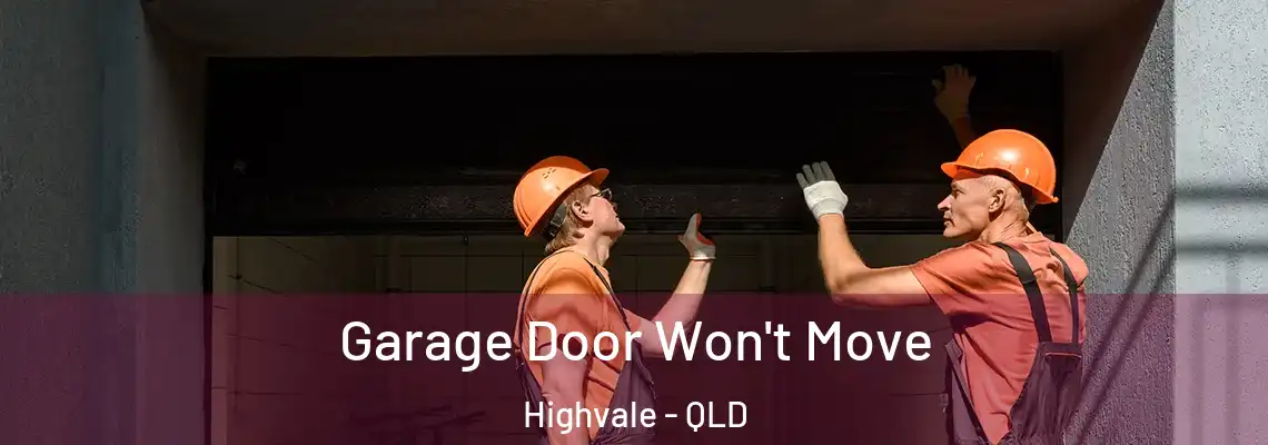  Garage Door Won't Move Highvale - QLD