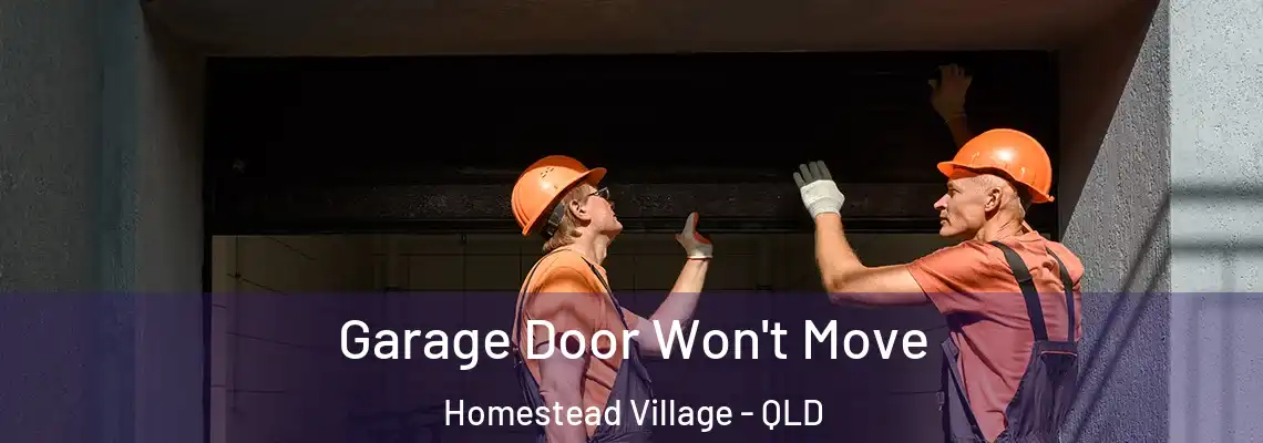 Garage Door Won't Move Homestead Village - QLD