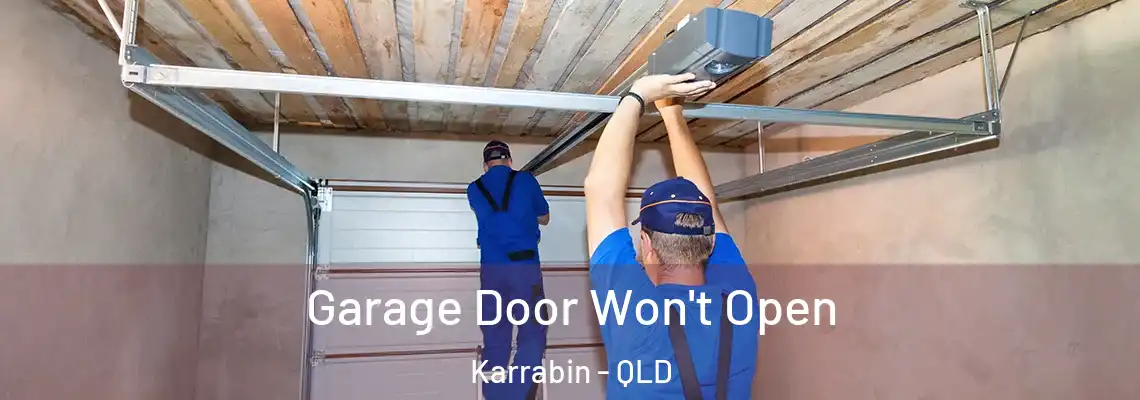 Garage Door Won't Open Karrabin - QLD