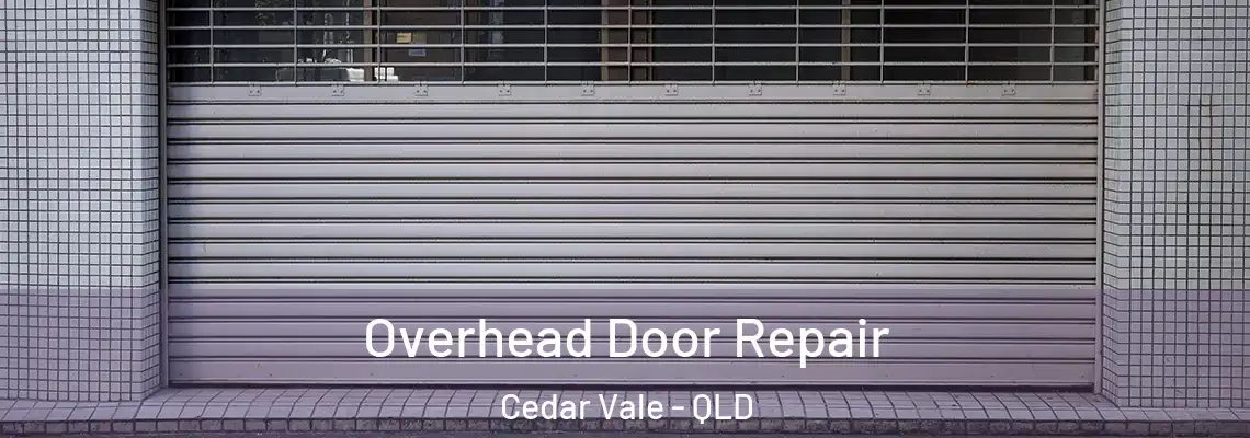 Overhead Door Repair Cedar Vale - QLD